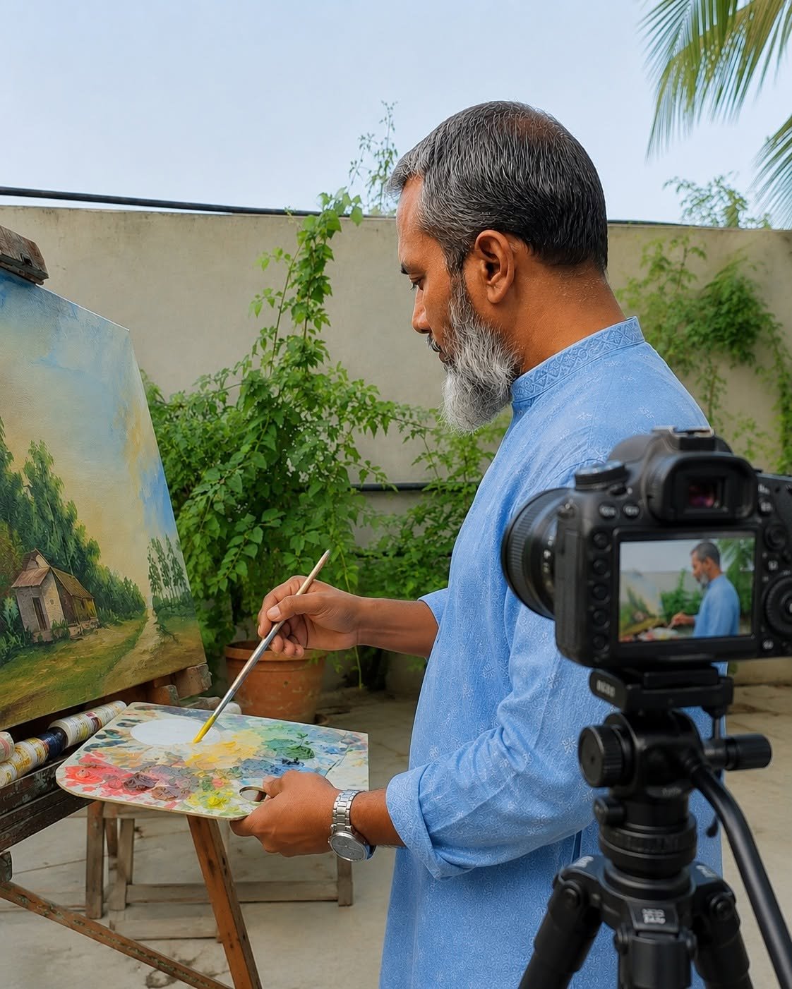 MD Zubairul Islam, founder of Chitran International Online Art Classes, LLC
