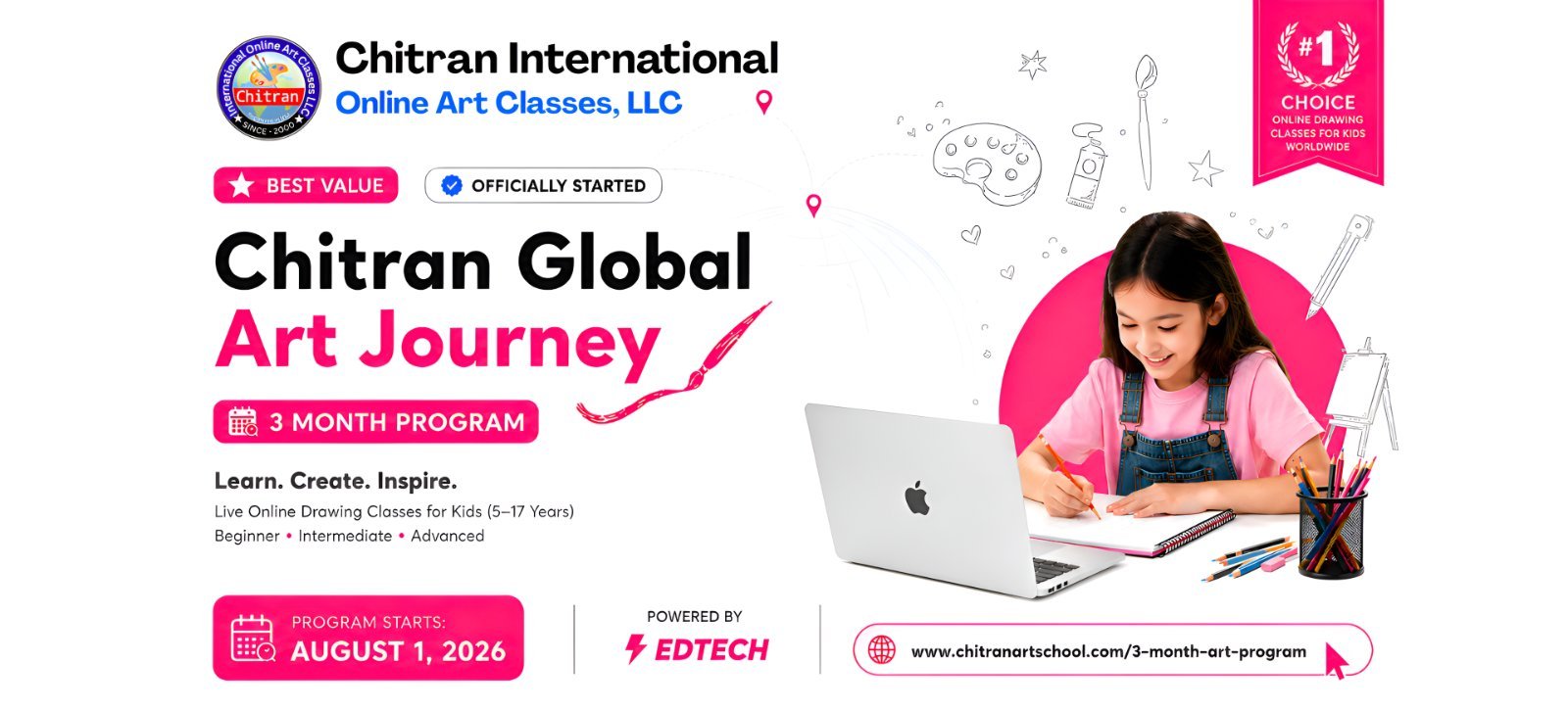 Chitran Global Art Journey three-month worldwide online art program