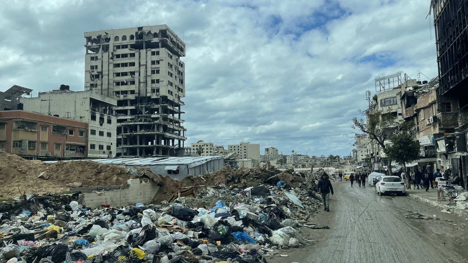 Gaza City skyline 2025