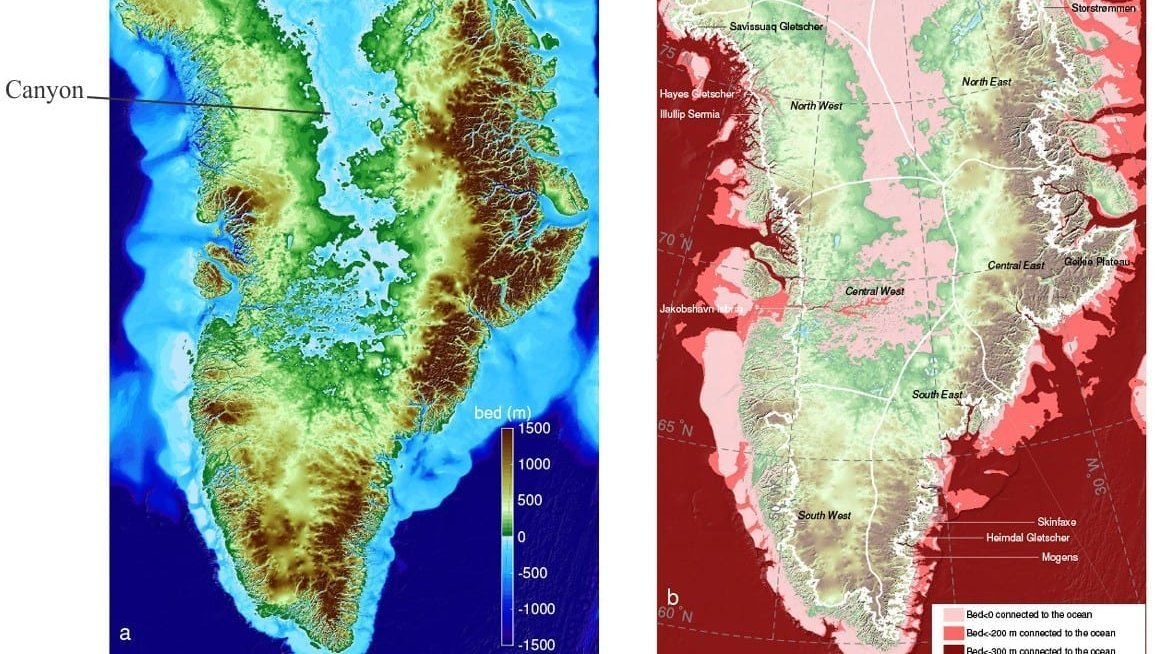 A New Map Reveals Hidden Valleys Beneath Greenland Ice