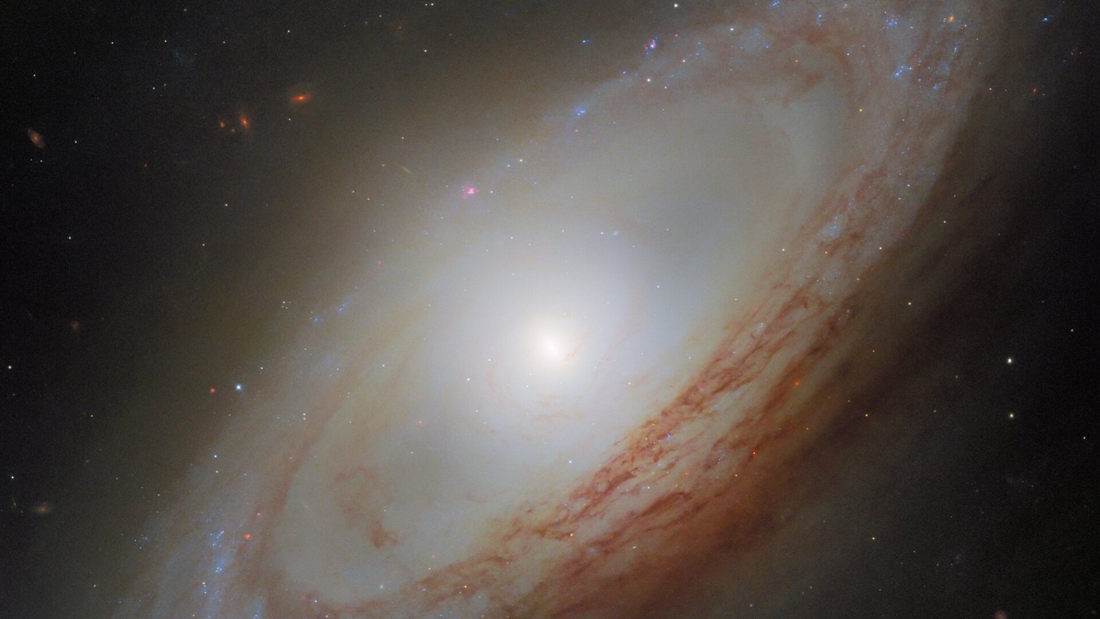 Hubble Finds a Galaxy Whose Center Spins Out of Step
